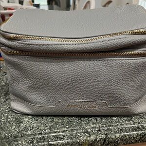 Tartan and twine make up bag